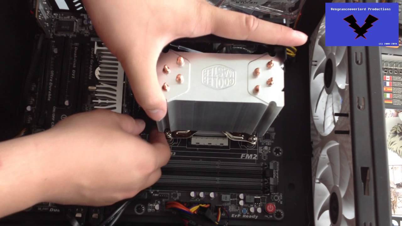 How to install cooler master 212 evo